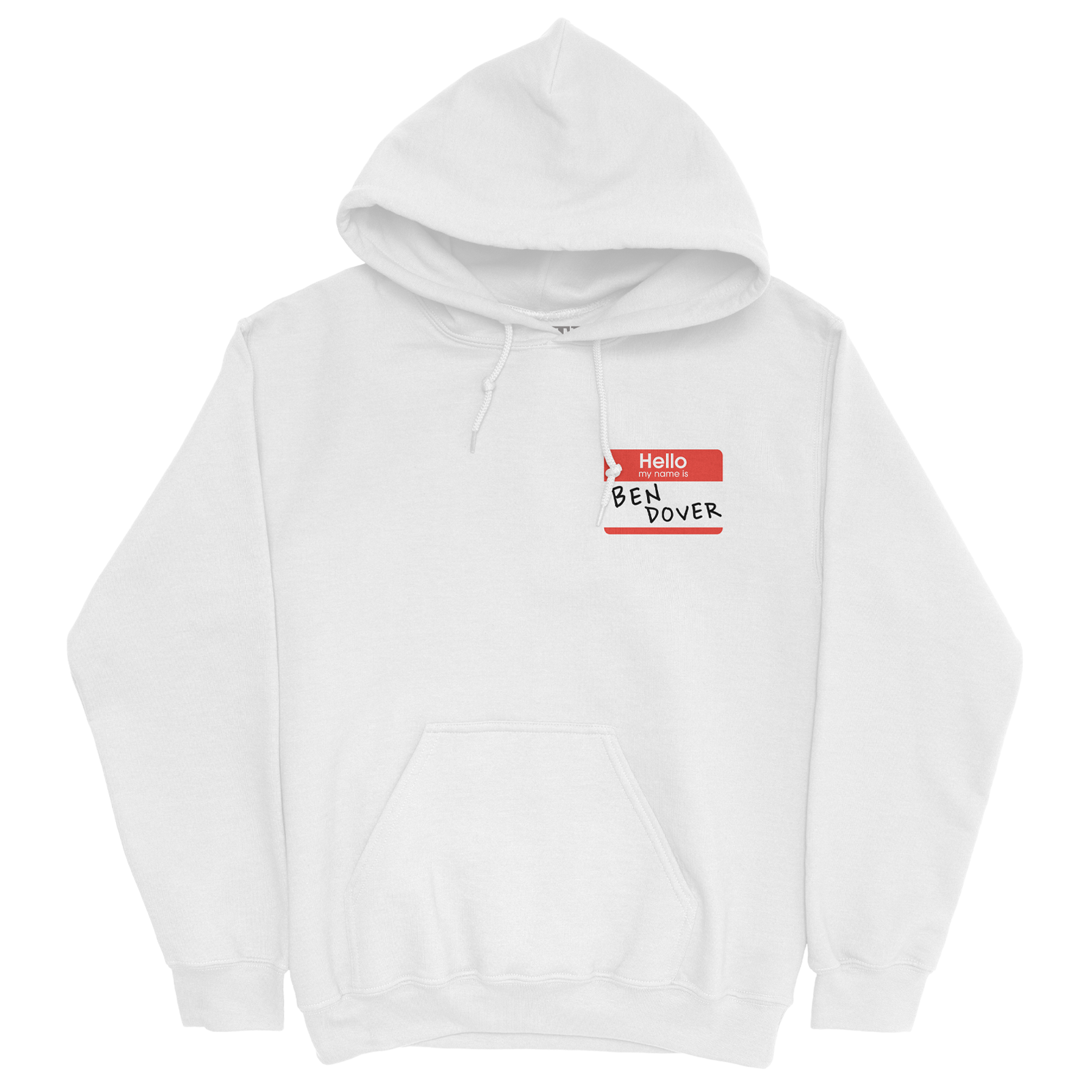 Ben Dover White Hoodie – BAYLEN LEVINE