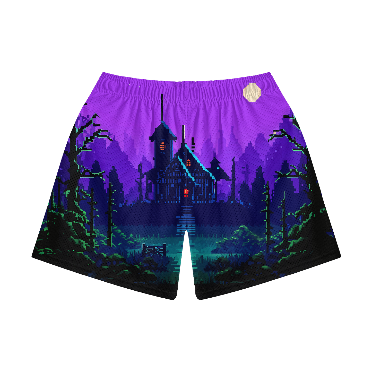 Benitez Halloween Mesh Shorts