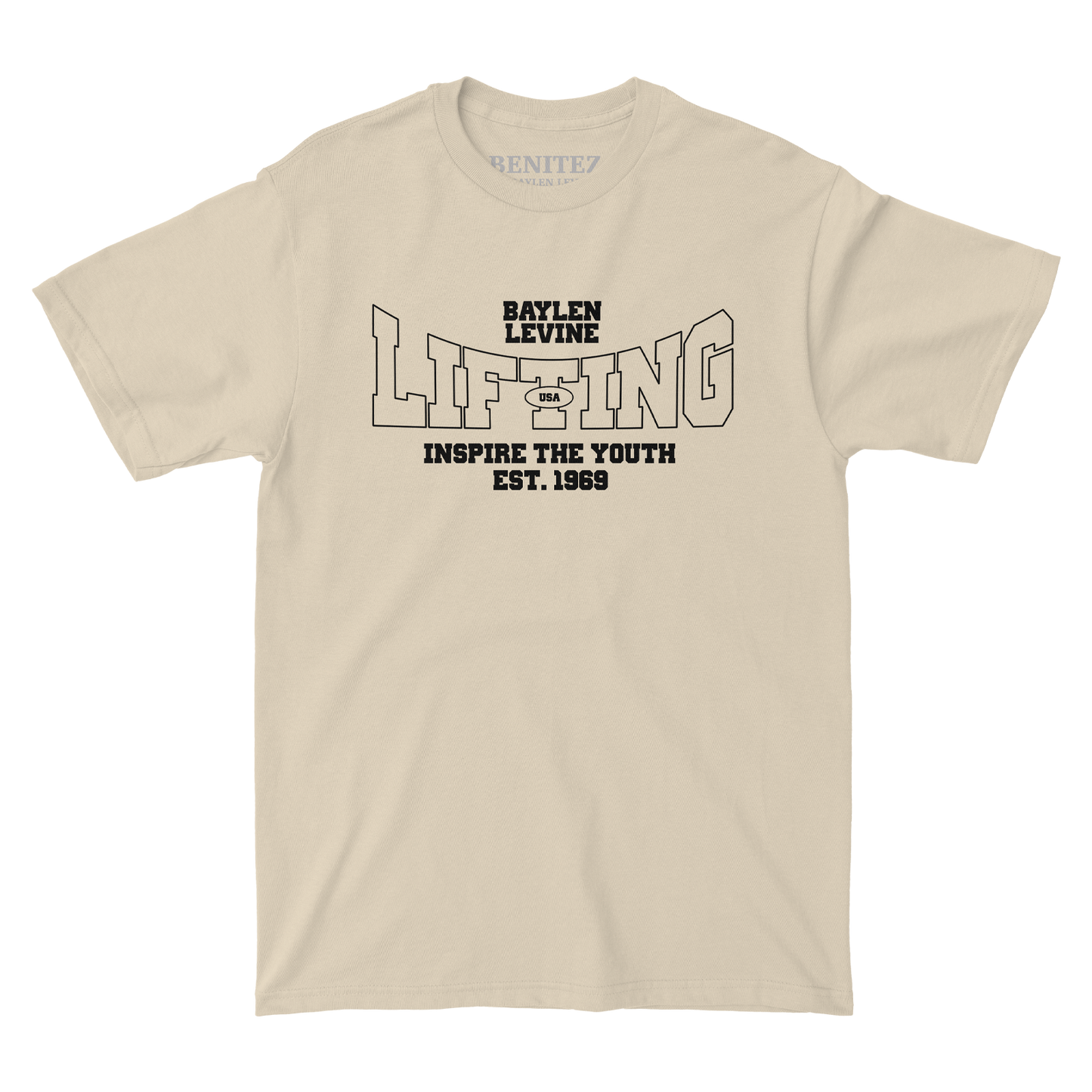 Baylen Levine Natural Colored Lifting Tee