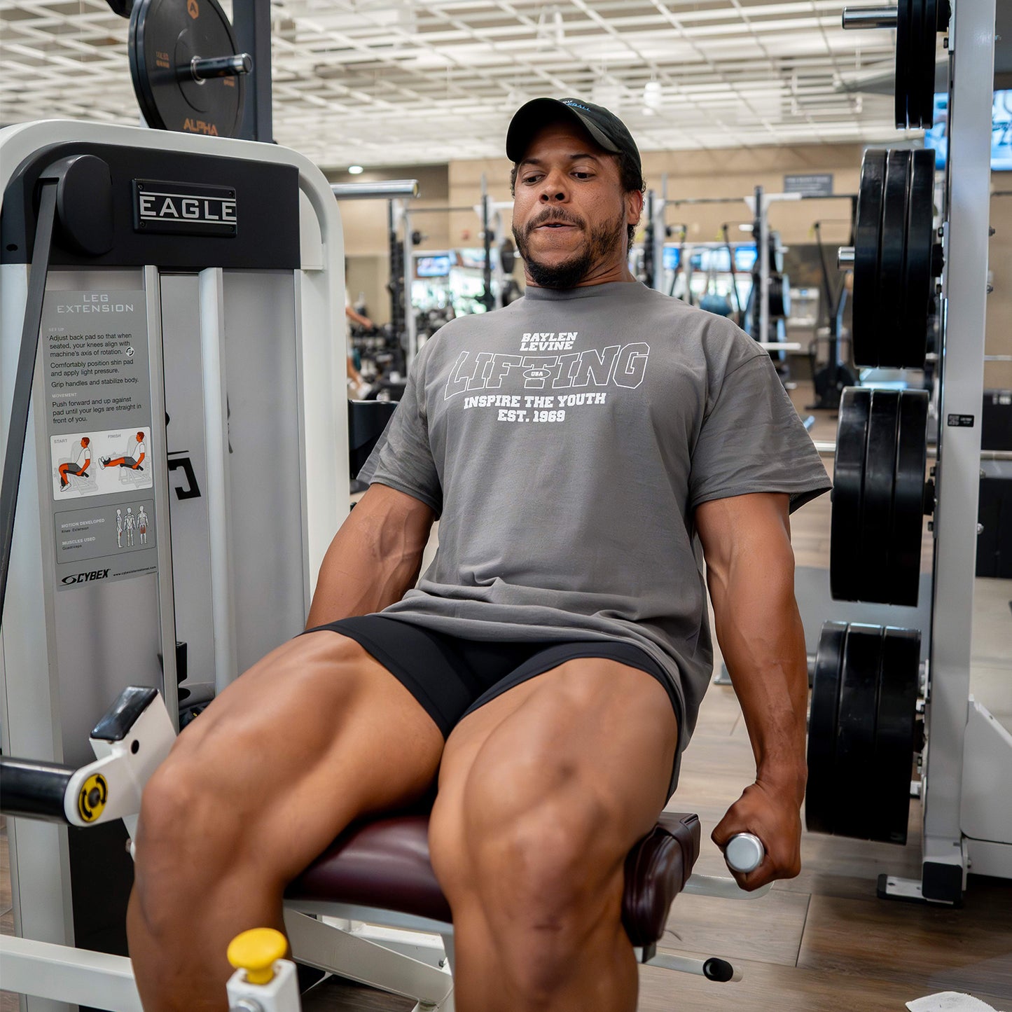 Baylen Levine Charcoal Lifting Tee