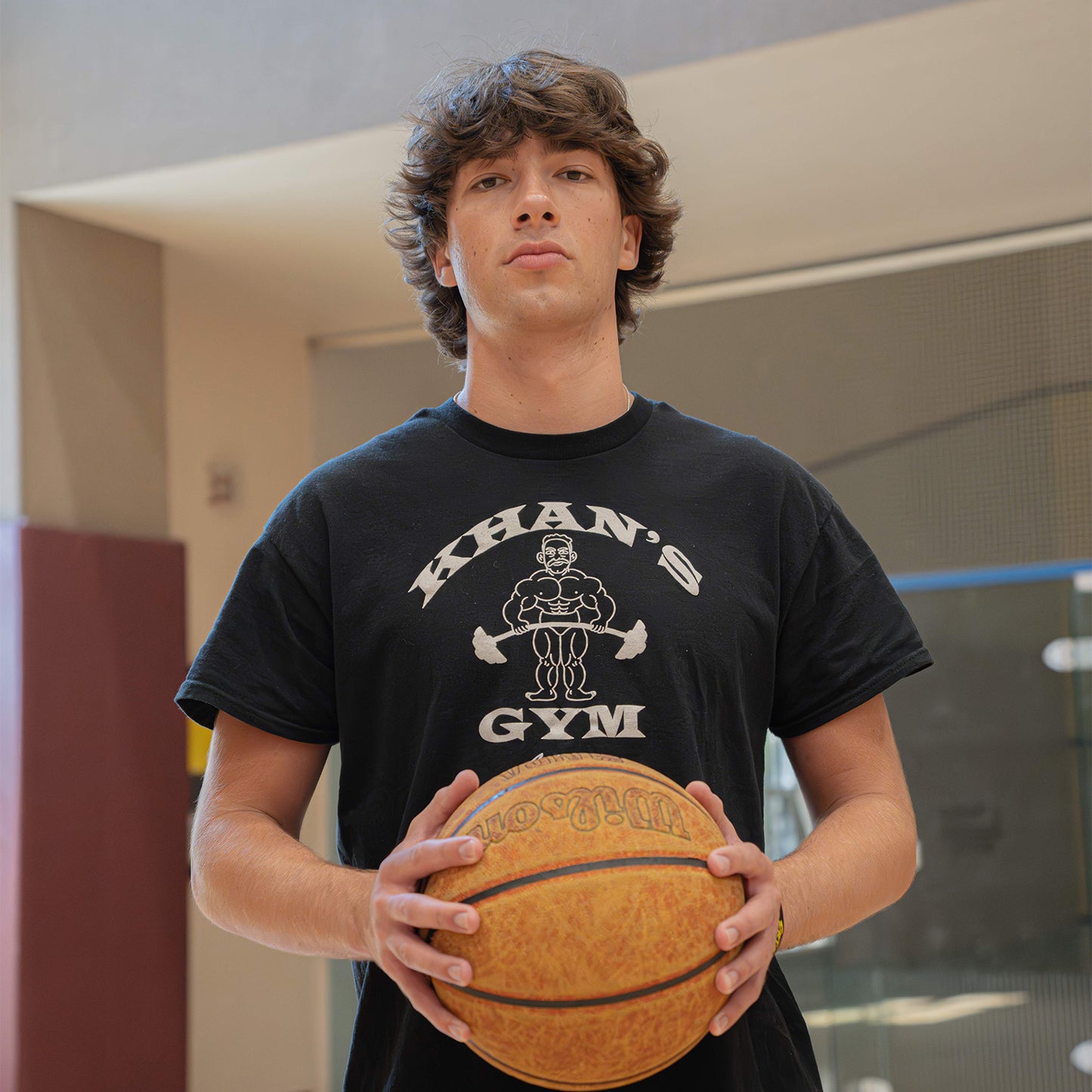 Khan's Gym Black Tee