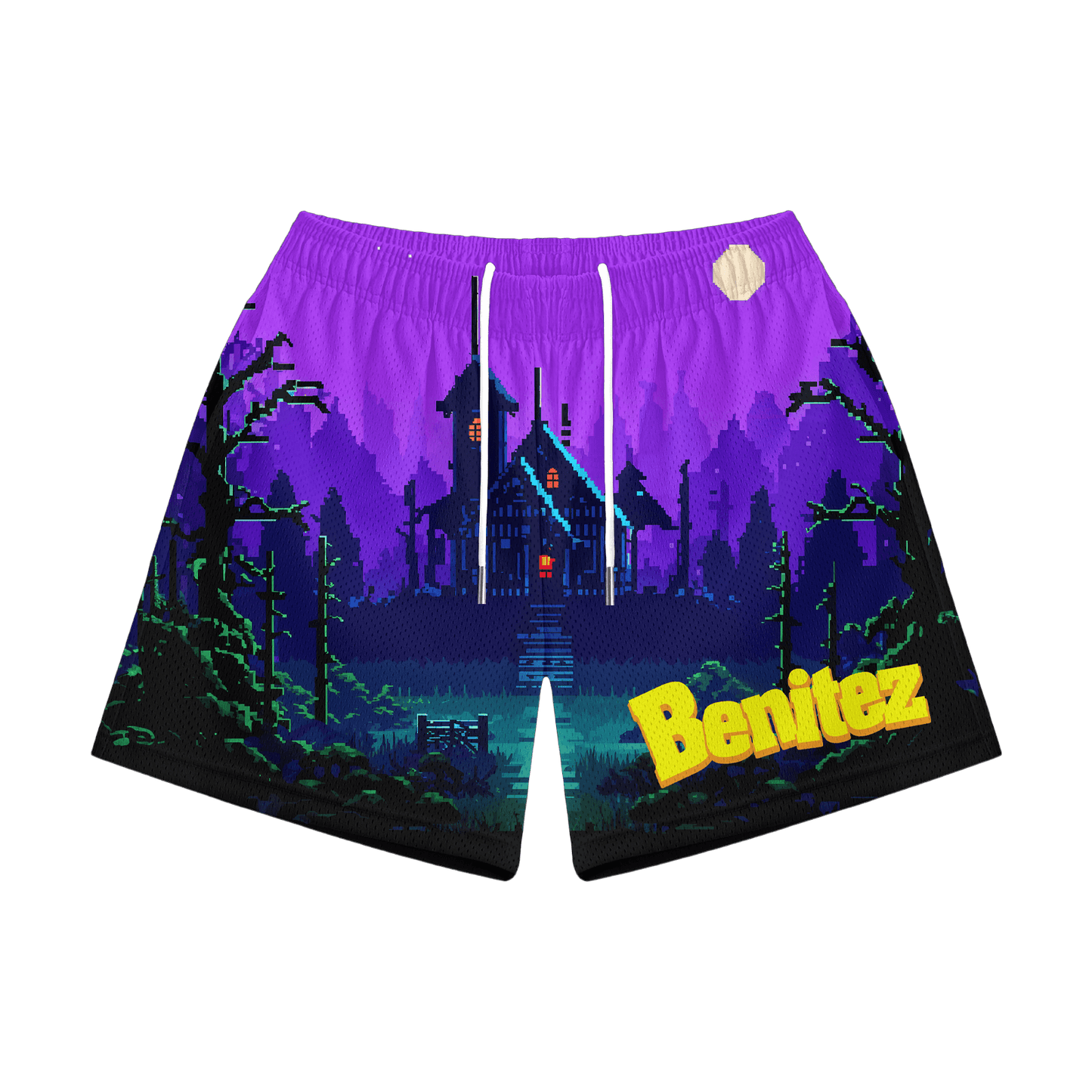 Benitez Halloween Mesh Shorts – BAYLEN LEVINE Benitez Halloween Mesh Shorts – BAYLEN LEVINE